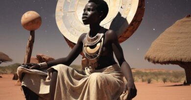 A man sitting outside his home, looking at the night sky.