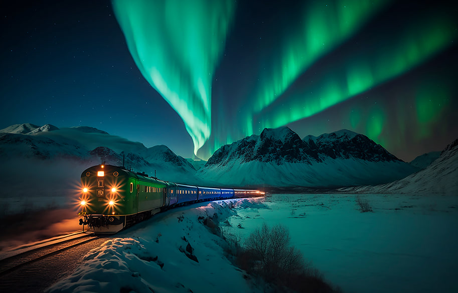 World’s First Panoramic Night Train